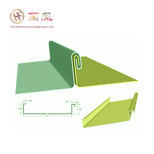 Sostre metàl·lic de doble tancament amb costura de peu